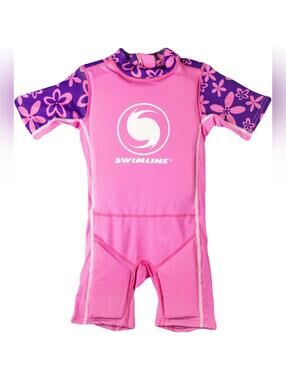 NWOT SWIMLINE Buoyant Zip-Up Swim Trainer Floating Life Jacket, Large 40-55 lbs